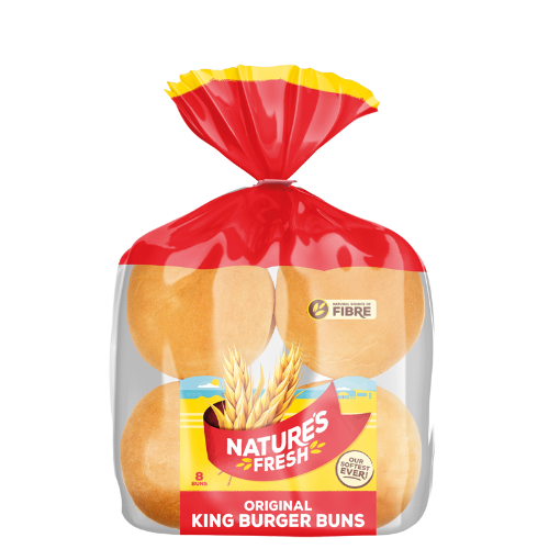 Natures Fresh Original King Burger Buns 8pk 720g