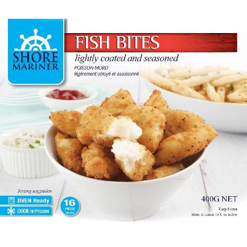 Shore Mariner Frozen Lightly Coated & Seasoned Fish Bites 1kg