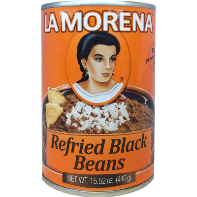 La Morena Black Refried Beans 440g