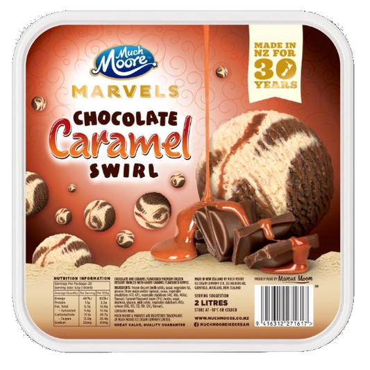 Much Moore Choc Caramel Swirl Cream 2L