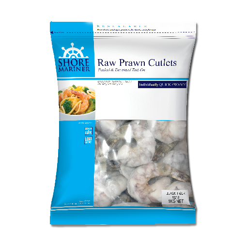 Shore Mariner Frozen Raw Prawn Cutlets 1kg