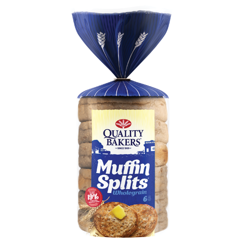 Quality Bakers Wholegrain Muffin Splits 390g