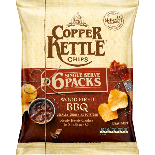 Copper Kettles Wood Fired BBQ 6pk 132g