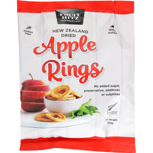 NZ Apple Dried Apple Rings 100g