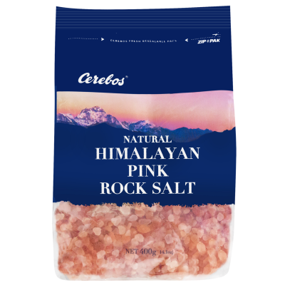 Cerebos Natural Himalayan Pink Rock Salt 400g