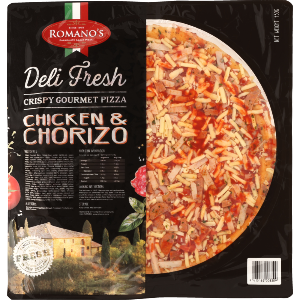 Romano's Deli Fresh Chicken and Chorizo Pizza - 430g