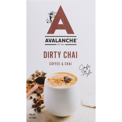 Avalanche Cafe Style Sachets Dirty Chai 10pk 160g