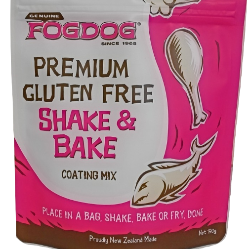 Fogdog Premium Gluten Free Shake & Bake Coating Mix 190g