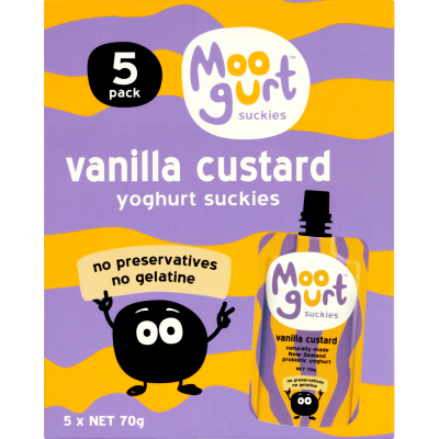 Moogurt Vanilla Custard 5pk