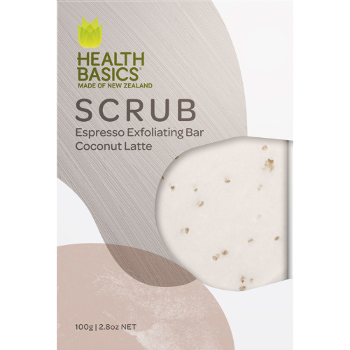 Health Basics Coconut Latte Exfoliating Body Bar 100g