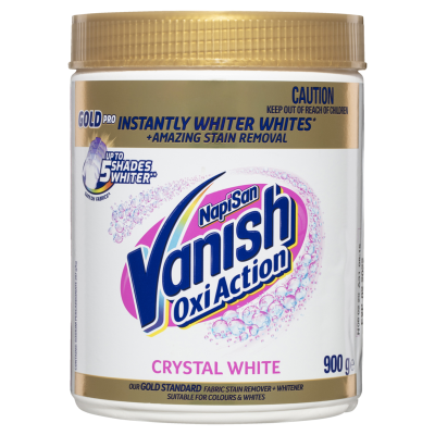 Vanish Napisan Gold Pro OxiAction Crystal White Fabric Stain Remover 900g