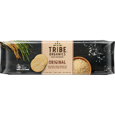 Tribe Organics Original Rice Crackers 100g