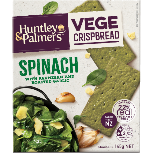 H&P Vege Crispbread Spinach with Parmesan 145g