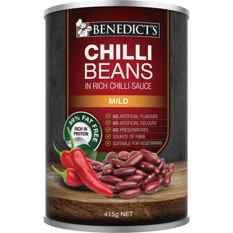 Benedict's Chilli Beans Mild 415g