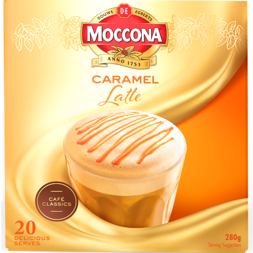 Moccona Coffee Cafe Classics Caramel Latte 20pk