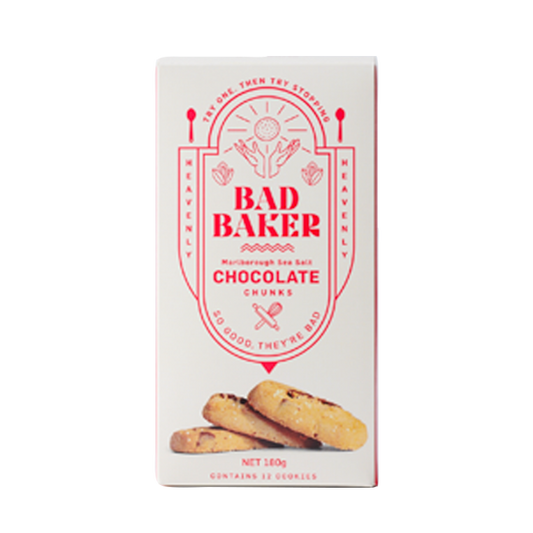 Bad Baker Sea Salt Chocolate Chunk Cookies 180g