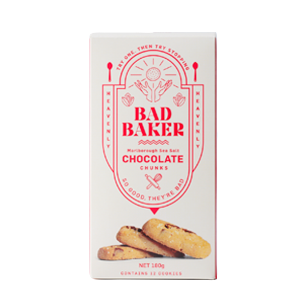 Bad Baker Sea Salt Chocolate Chunk Cookies 180g