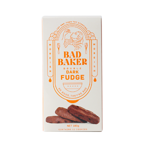 Bad Baker Dark Chocolate Fudge Cookies 180g