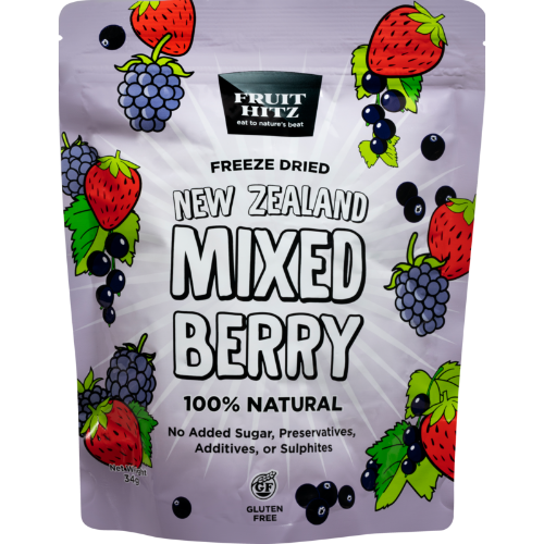 NZ Apple Freeze Dried NZ Mixed Berries 34g