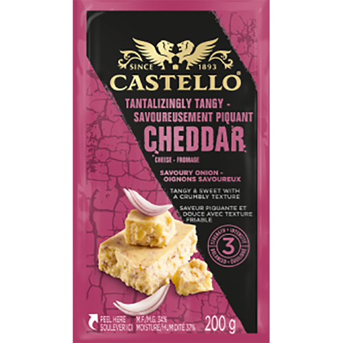 Castello Caramelized Onion Mature Cheddar Cheese 200g