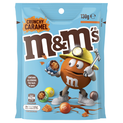 M&M Crunchy Caramel Chocolate Bag 130g