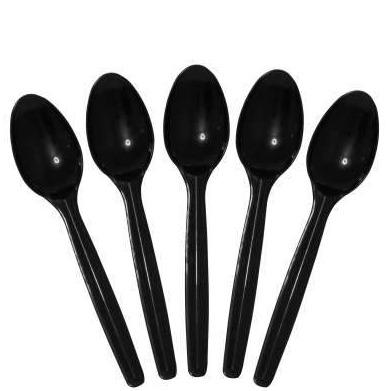 Disposable Black Spoons / 50pk