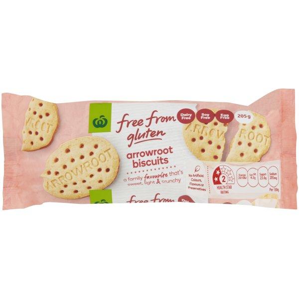 Free from Gluten Biscuit Arrowroot 205g