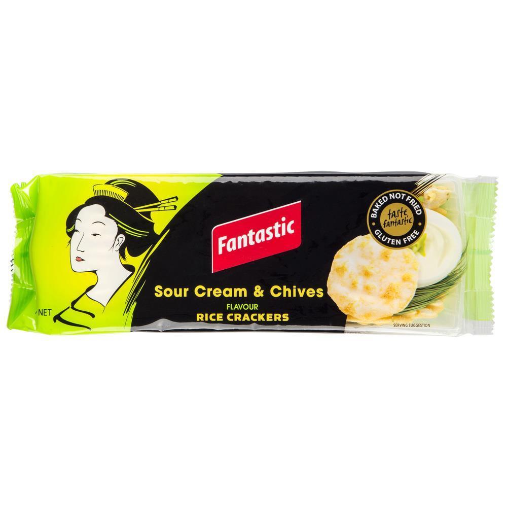 Fantastic Rice Cracker Sour Cream & Chives 100g