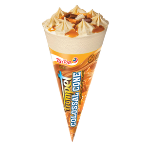 Tip Top Trumpet Salted Caramel Ice Cream On Cone 4pk