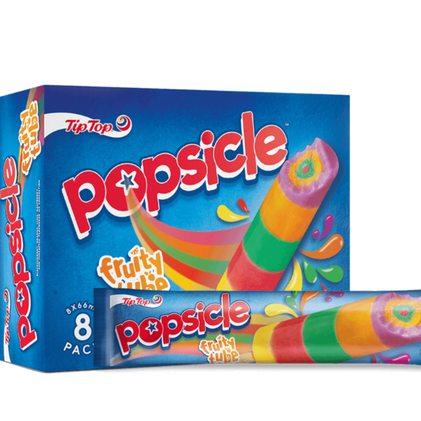 Tip Top Popsicle Fruity Tube Ice Blocks 8pk 528ml
