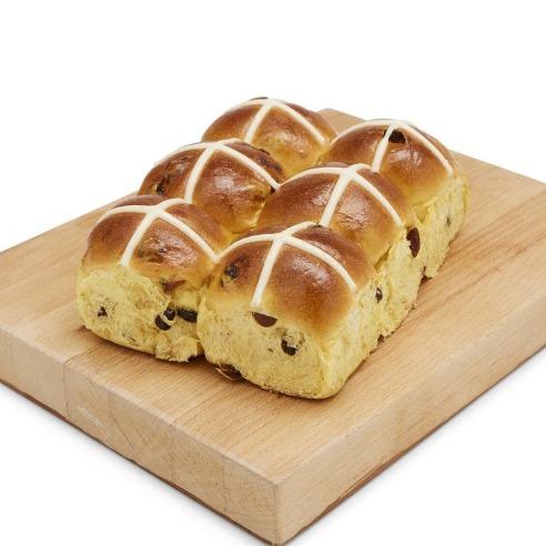 Cottage Lane Brioche Hot Cross Buns 6 pk