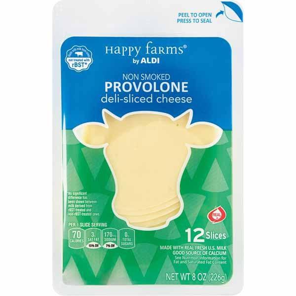 Happy Farms Provolone Deli-Sliced Cheese 12 Slices