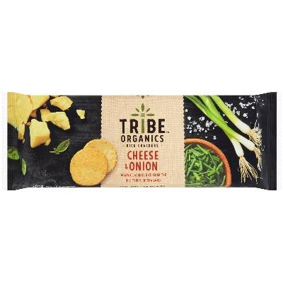 Tribe Organics Cheese & Onion Rice Crackers 100g