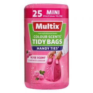 Multix Colour Scents Rose Scented Handy Tie Bags Mini 25pk