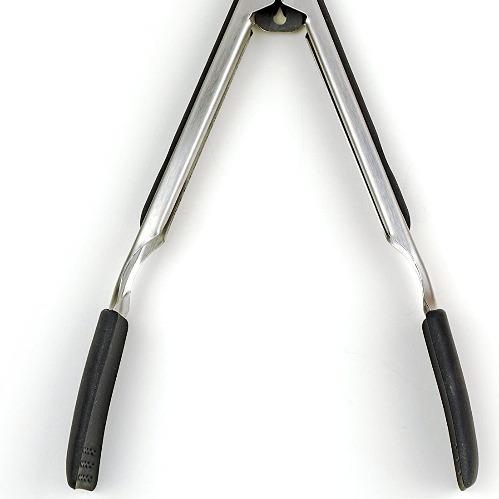 RSVP Endurance Black Square Tip Tongs ea