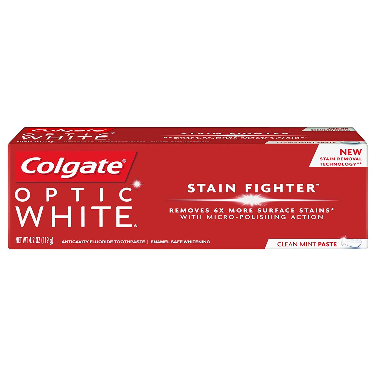 Colgate Optic White Advanced Toothpaste with 2% Hydrogen Peroxide 4.2oz