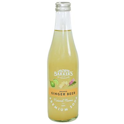 Barkers Soda Brewed Ginger Beer 330ml