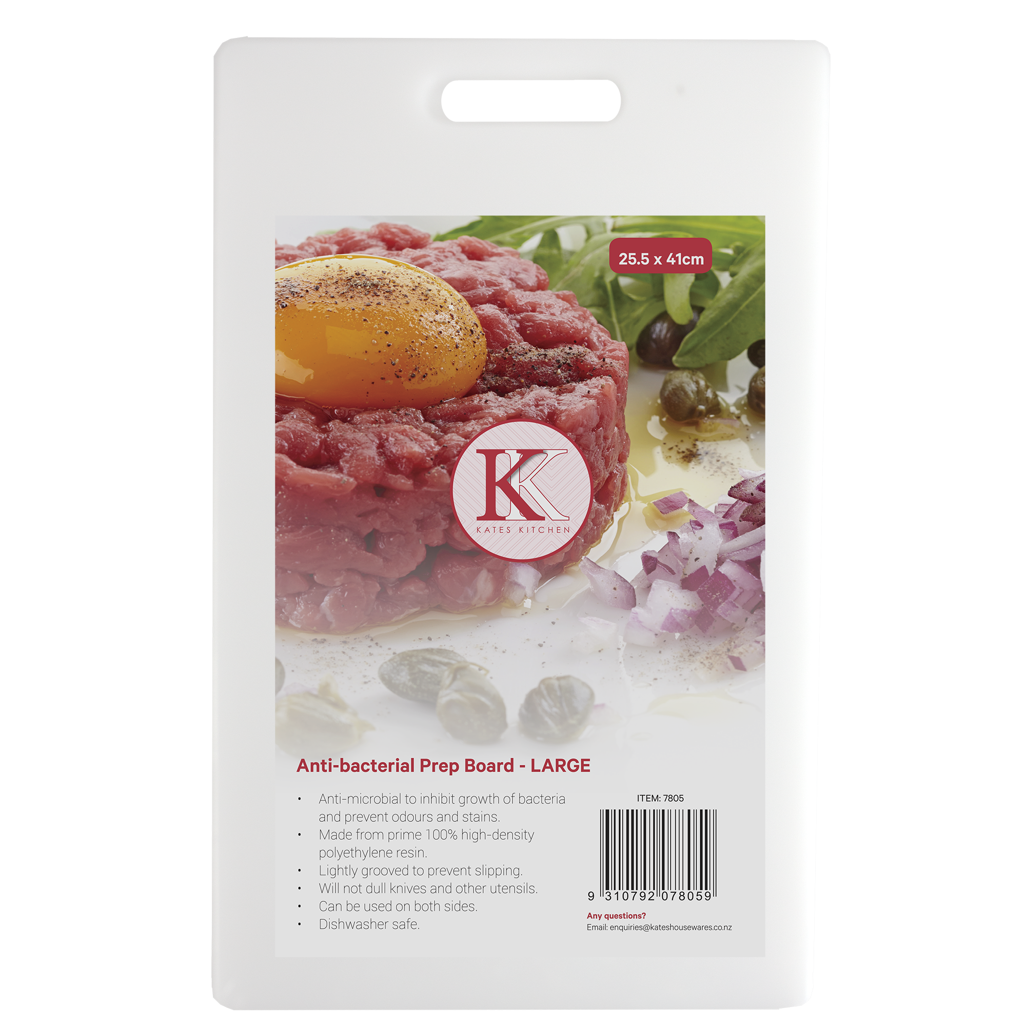 Kates Cutting Board Antibacterial 40x25cm