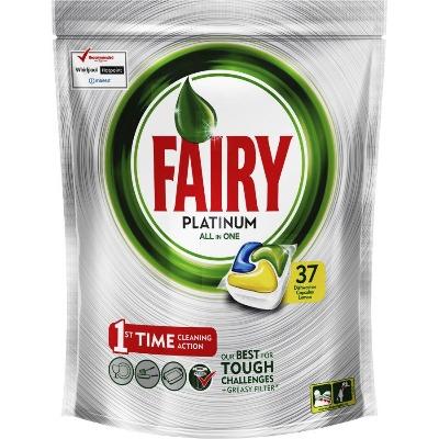 Fairy Platinum Lemon Dishwasher Tablets 37pk