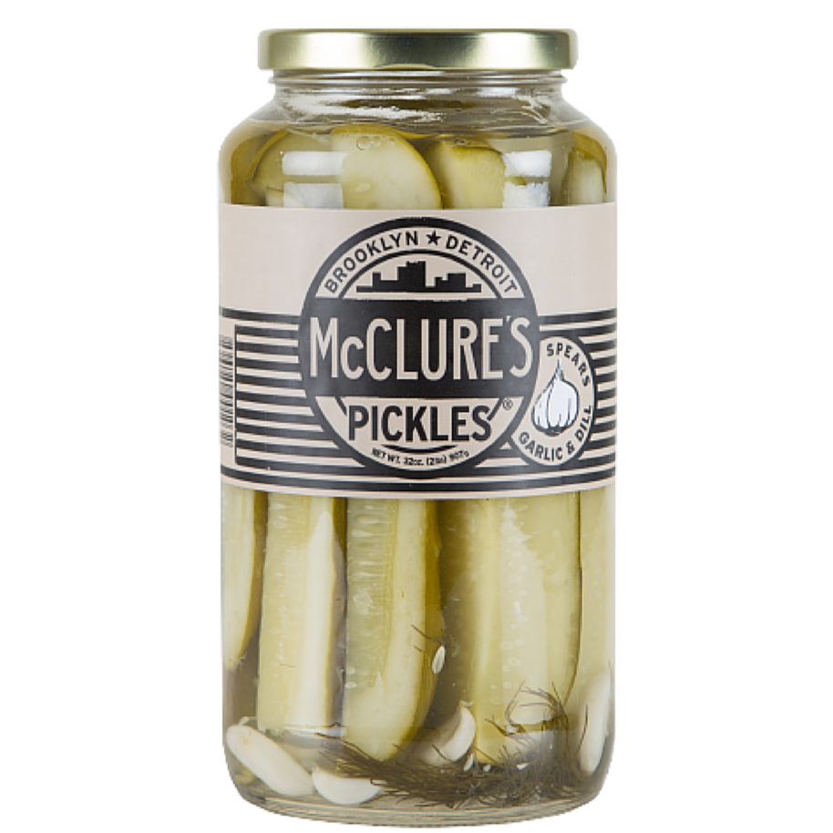 McClures Garlic & Dill Pickle Spears 907g