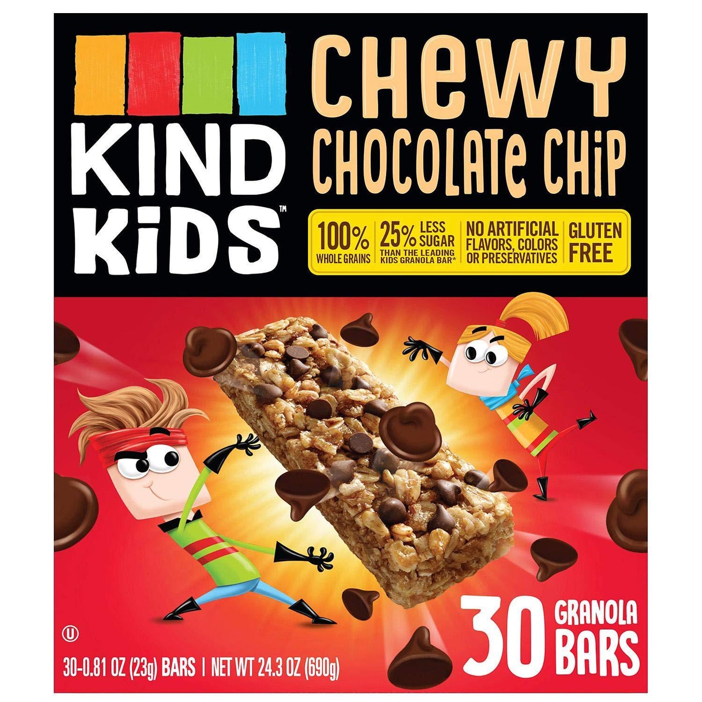 Kind Kids Chewy Chocolate Chip Granola Bars 30 ct