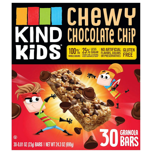 Kind Kids Chewy Chocolate Chip Granola Bars 30 ct