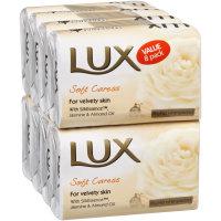 Lux Soap White Soft Caress 85g 8pk