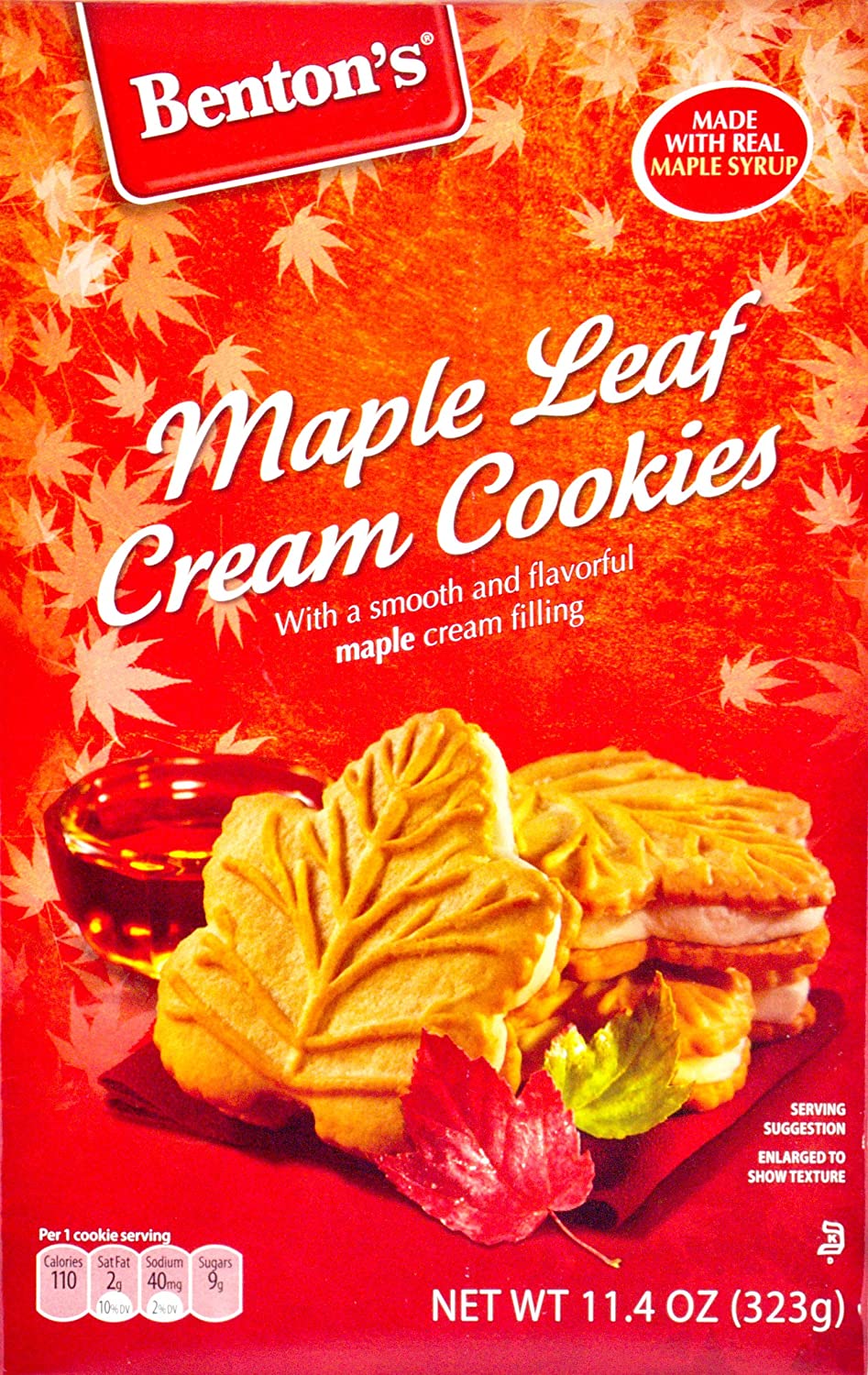 Benton's Maple Leaf Creme Cookies 11.4 oz