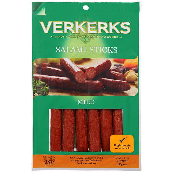 Verkerks Mild Salami Sticks 150gm