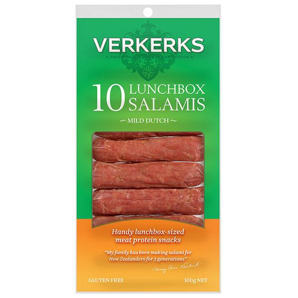 Verkerks Mild LunchBox Salamis 100gm