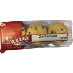 Couplands Super Choc Chip Biscuits - Tray Pack