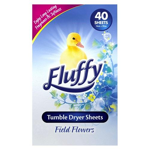 Fluffy Tumble Dryer Pads Field Flowers 40pk