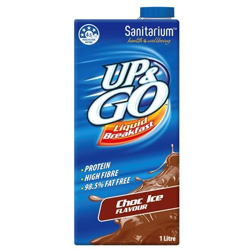 Sanitarium Up & Go Liquid Breakfast Choc Ice - 1L