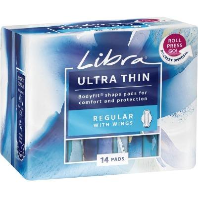 Libra Ultra Thin Pad Regular With Wings 14pk